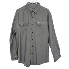 Carhartt Large Mens Long Sleeve Button Down Shirt 90s   Vertical Stripes VTG