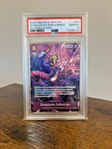 Bandai Donquixote Doflamingo Parallel Foil OP10-071 PSA 10 One Piece English