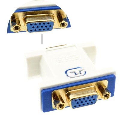 Pro VGA Kupplung Buchse 15 Pinnen Svga Verbinder Invertieradapter [008729]