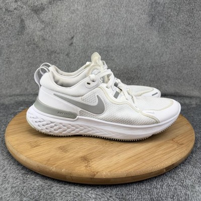 Nike React Miler Shoes Womens Size 6 White Mesh Running Sneakers CW1778-100