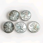 Walking Liberty Tribute Round, Money Metals Exchange, 1/10 Oz .999 FS, Lot Of 5