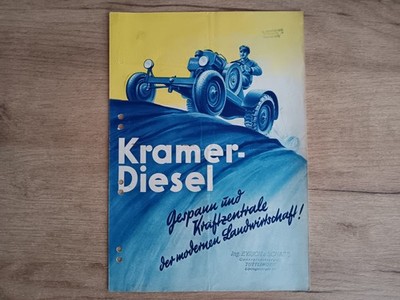 Prospekt KRAMER Diesel K12 K18 Traktor Dieselschlepper Landmaschinen