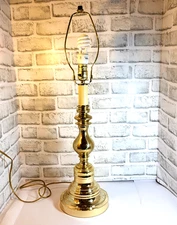 Brass Table Lamp Beautiful Vintage 28 Inches Tall