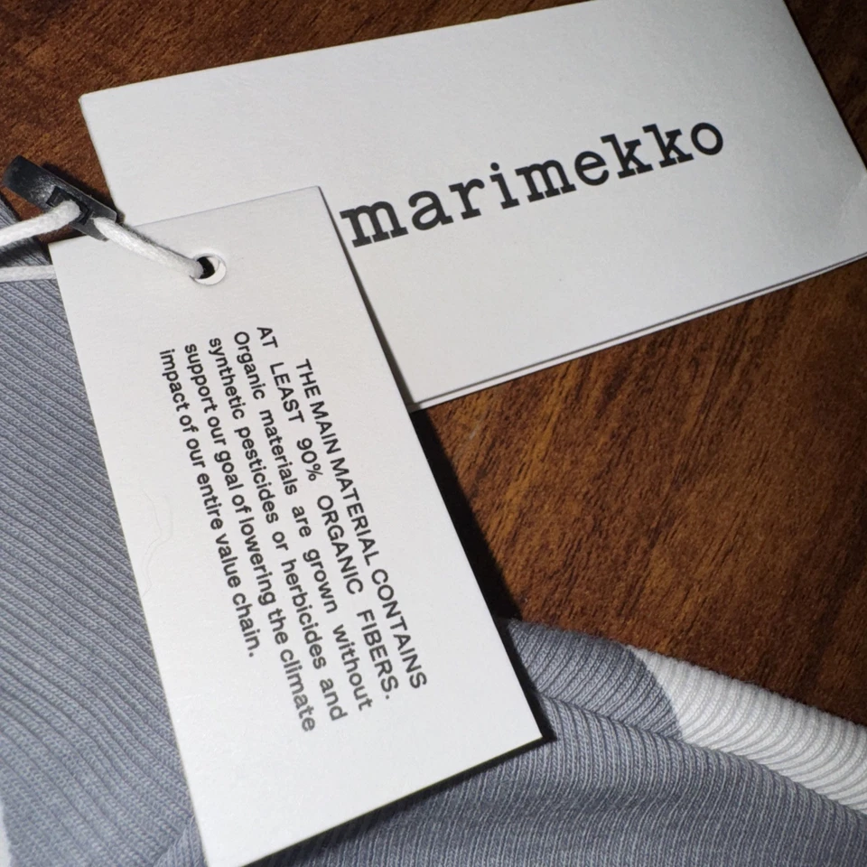 NEW Marimekko Lumia Klaava Cotton Rib Turtleneck Polka Dot Long Sleeve Sz M - Image 3 of 4