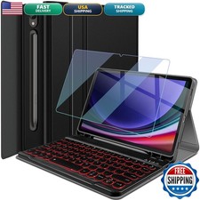 Wineecy Backlit Keyboard Case for Samsung Galaxy Tab S10/S9 FE 10.9"  11"