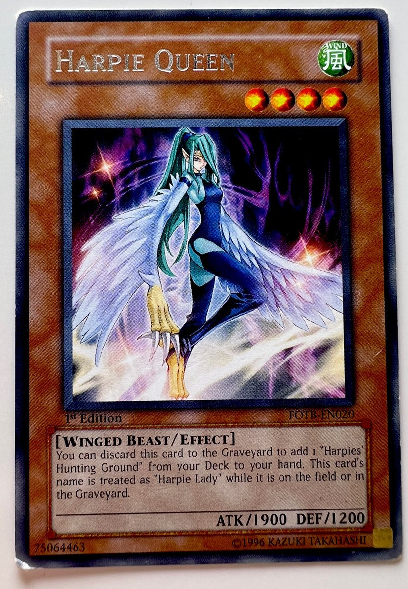 FOTB-EN020 Harpie Queen - 1st Rare - Unlimited Edition | eBay