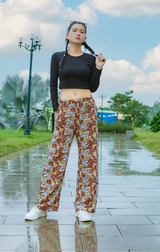Woman's Boho Baggy Harem Yoga Pants, Hippie Wide Leg Thai Style Trousers - Picture 82 of 100