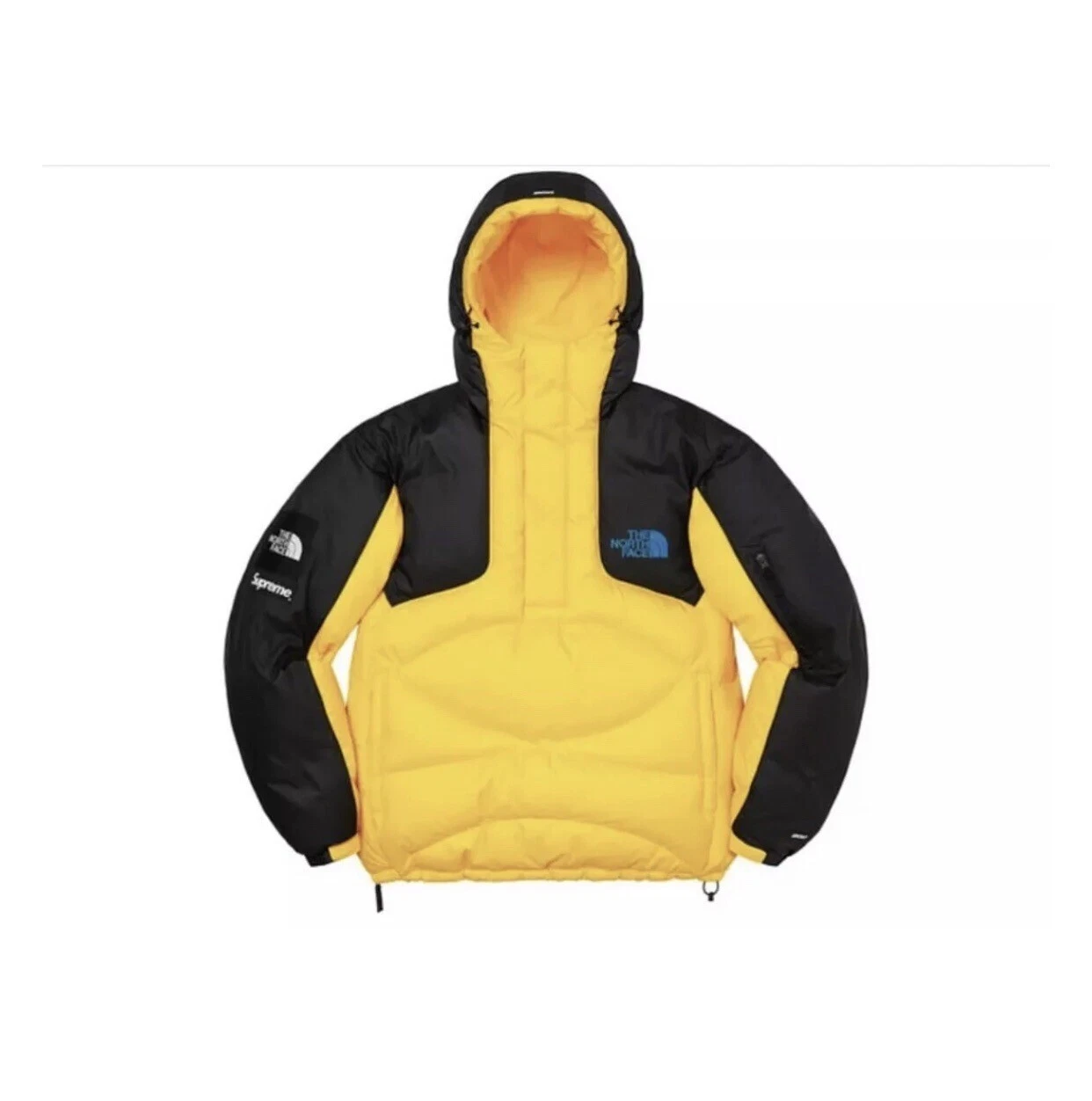 Pull à capuche jaune demi zip Supreme The North Face 800 Fill taille XXL neuf