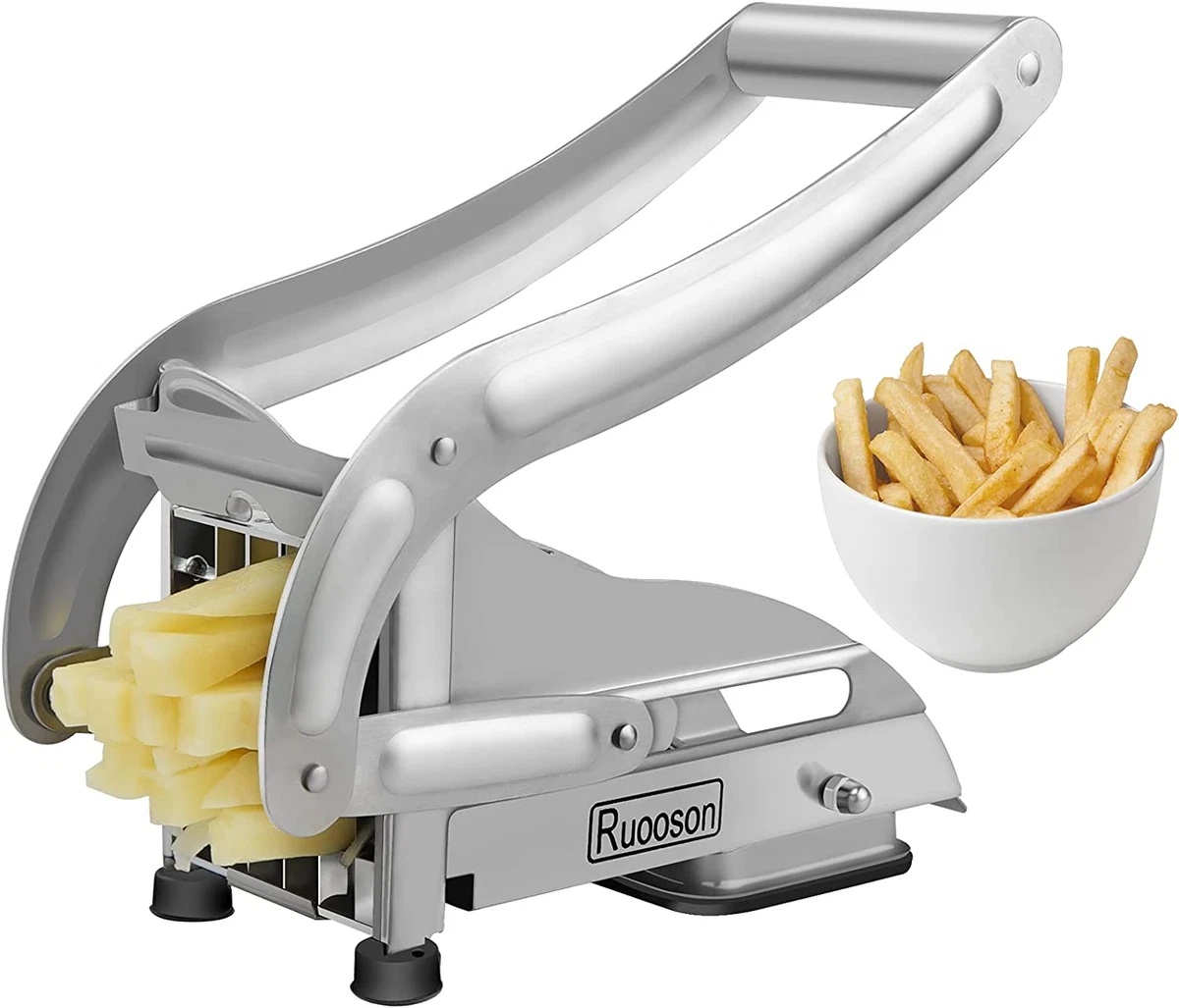 French Fry Cutter, Professional Potato Cutter Slicer Stainless Steel