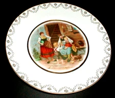Florence New Jersey Trenton Penna China European Art German Street Scene Plate