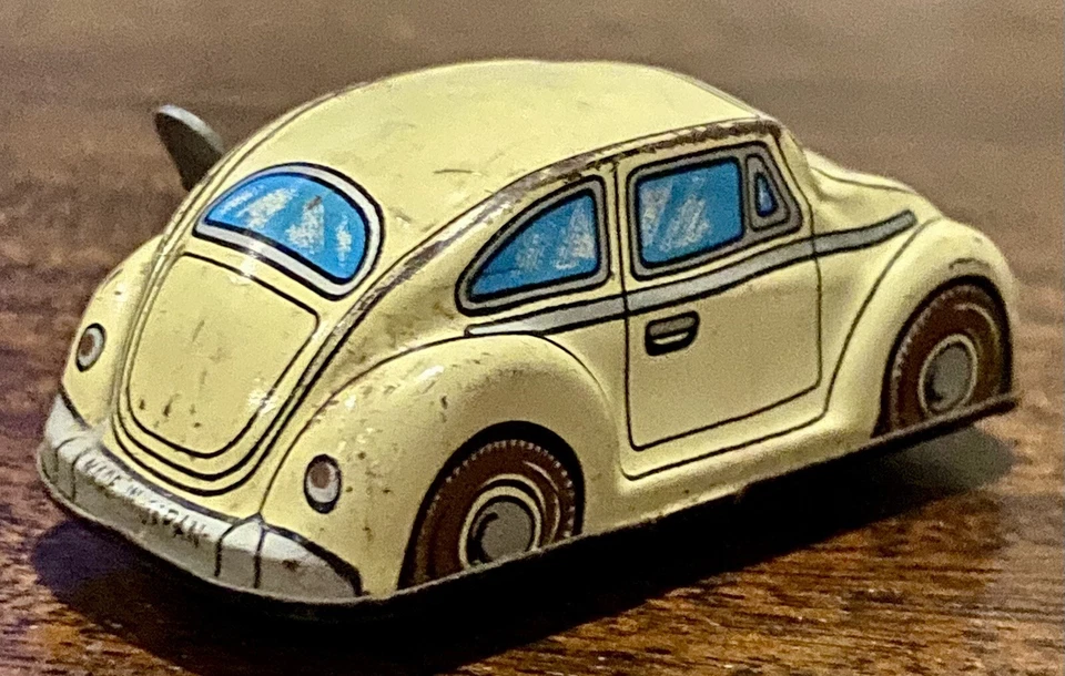 💥Vintage Tin Toy VW Volkswagen Car Bug Beetle WIND-UP Vintage Collectible💥 - Image 3 of 4