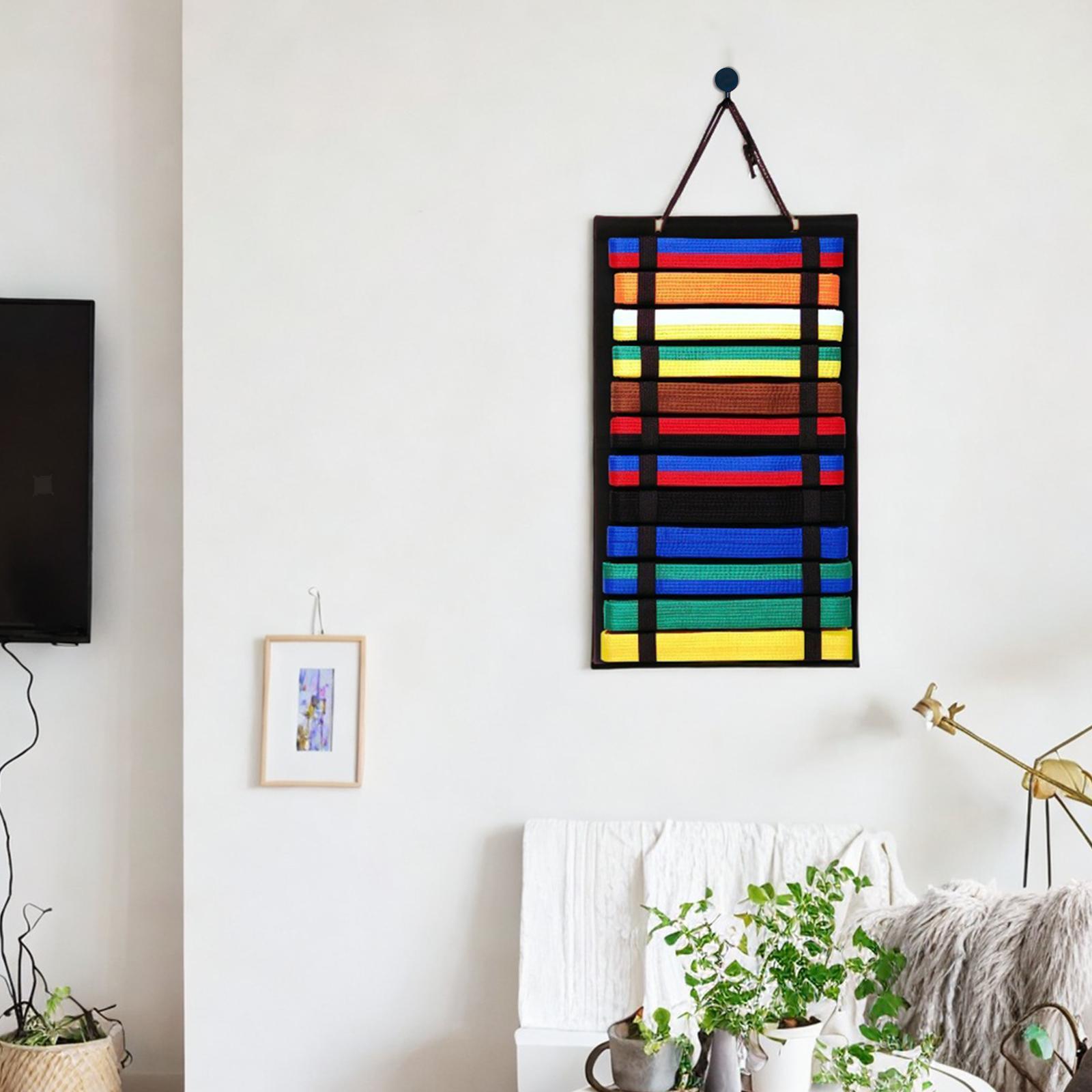 Martial Arts Belts Organizer Karate Belt Display Holder Taekwondo Belt Display