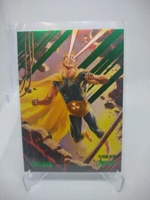2022 fleer ultra marvel avengers #32 hyperion green foil parallel