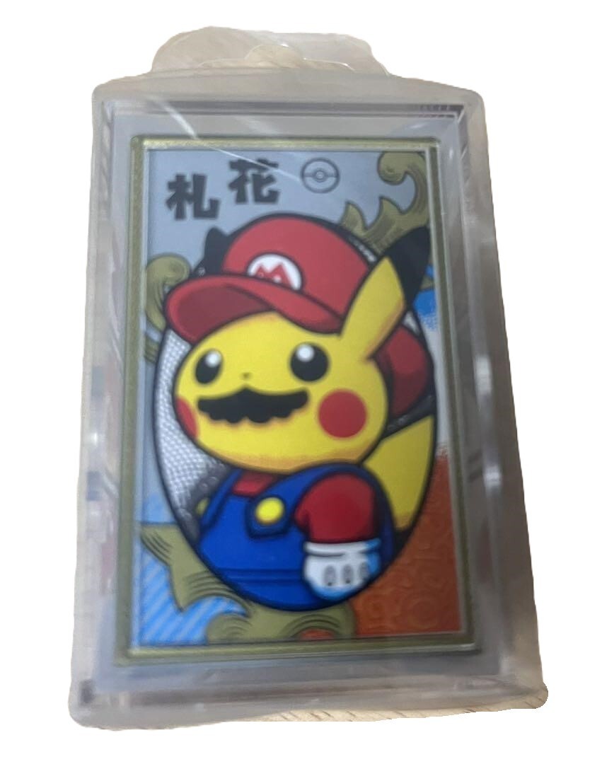 New Unopened] Pikachu Mario Pokemon Hanafuda Playing Card