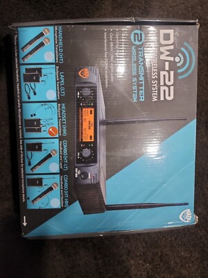 Nady DW-22 LT 24 bit Digital Dual Headmic Wireless Microphone System