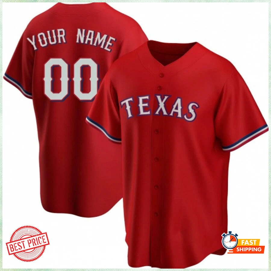 Personalized Name Number Te.xas Rangers 2022 Baseball Jersey Fan