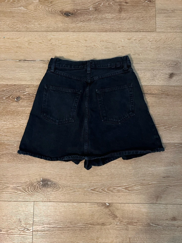 Proenza Schouler Womens Black Denim Skirt Size 2 - Image 2 of 4