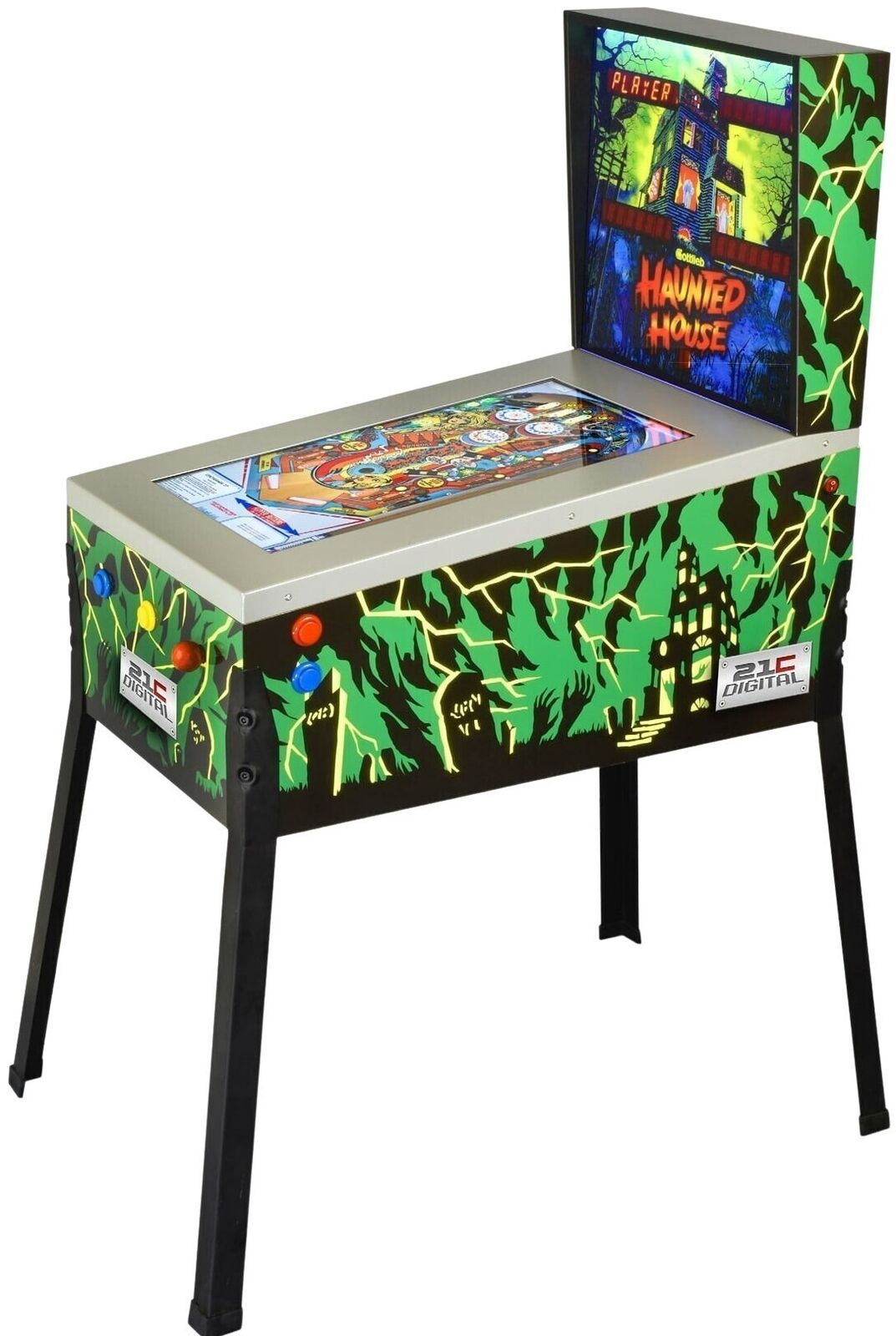 3/4 Scale Electronic Digital Pinball Machine Black Hole, Toy Shock