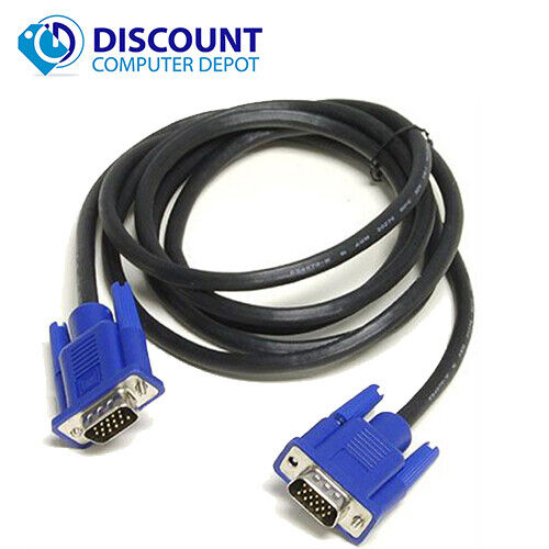 5FT 15PIN SVGA SUPER VGA Monitor Male Cable BLUE CORD FOR PC TV Ships USA! - Picture 1 of 4