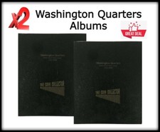 X2 The Coin Collector Albums  US Washington Quarters 1932-1998 Collections DEAL