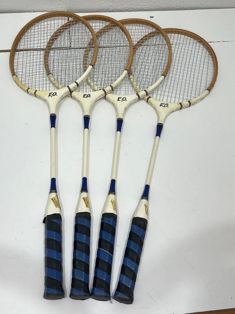 Vintage set of 4 Badminton rackets Blue Streak Don Budge 1972 eBay