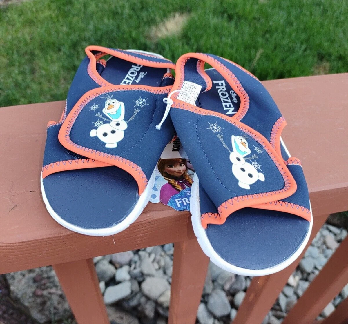 Brand New Frozen Olaf Snowman Toddler Shoes Boys Sandals Size 11