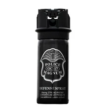 Police Magnum pepper spray 2 ounce Stream Flip Top Safety Defense Protection