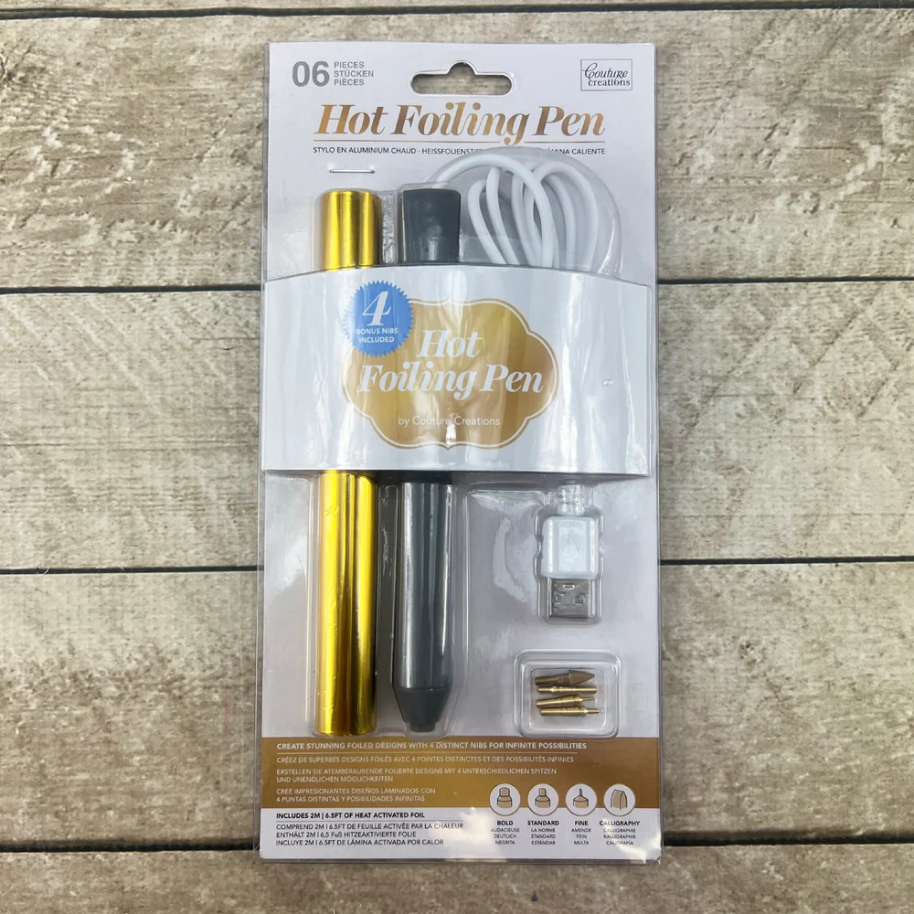 leather calligraphy hot foil pen