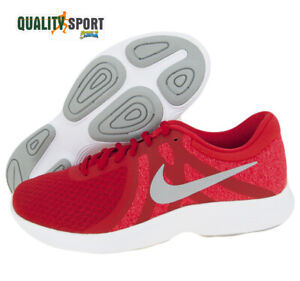 Nike Revolution 4 EU Rosso Scarpe Uomo Sportive Running Palestra AJ3490 601  2019 | eBay