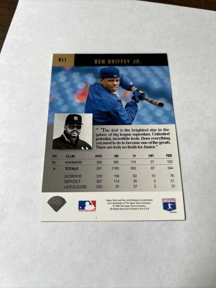 1993 Upper Deck #R11 Ken Griffey Jr. Reggie Jackson's Clutch Performers ...