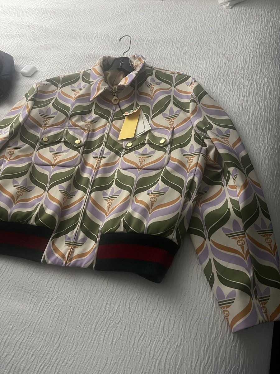 Gucci x adidas Trefoil Print Jacket Size 56 Xxl | eBay
