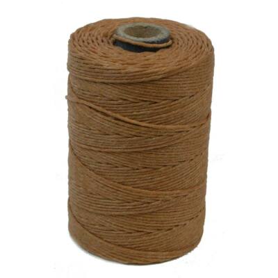 Irish Waxed Linen Thread ButterScotch Brown 43678 (50gr, 100y 4Ply Cord Crawford