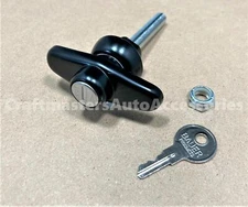Leer Truck cap Side Windoor Locking T-handle  # T500 J327 KEY *scratch/dent*