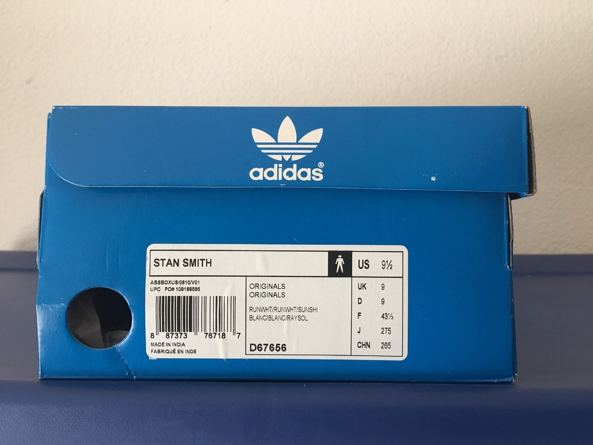 ADIDAS ORIGINALS STAN SMITH “LEMONS” LIMITED SIZE 9.5 D67656 VTG Deadstock