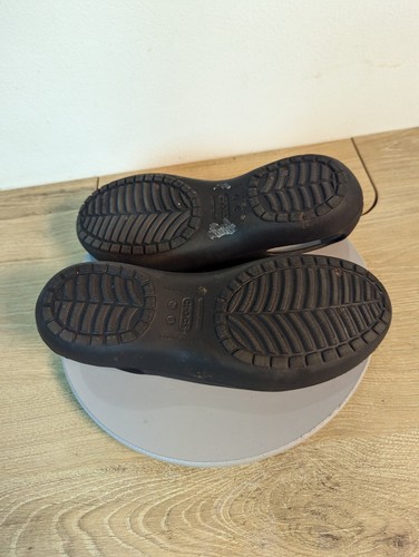 CROCS Black Prima Ballet Flats Shoes Women's Size 8 Casual Work Comfy Classic - Picture 9 of 10