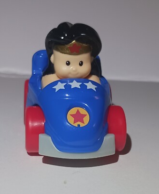Fisher Price Little People Wheelies Super Friends Wonder Woman Car 2009