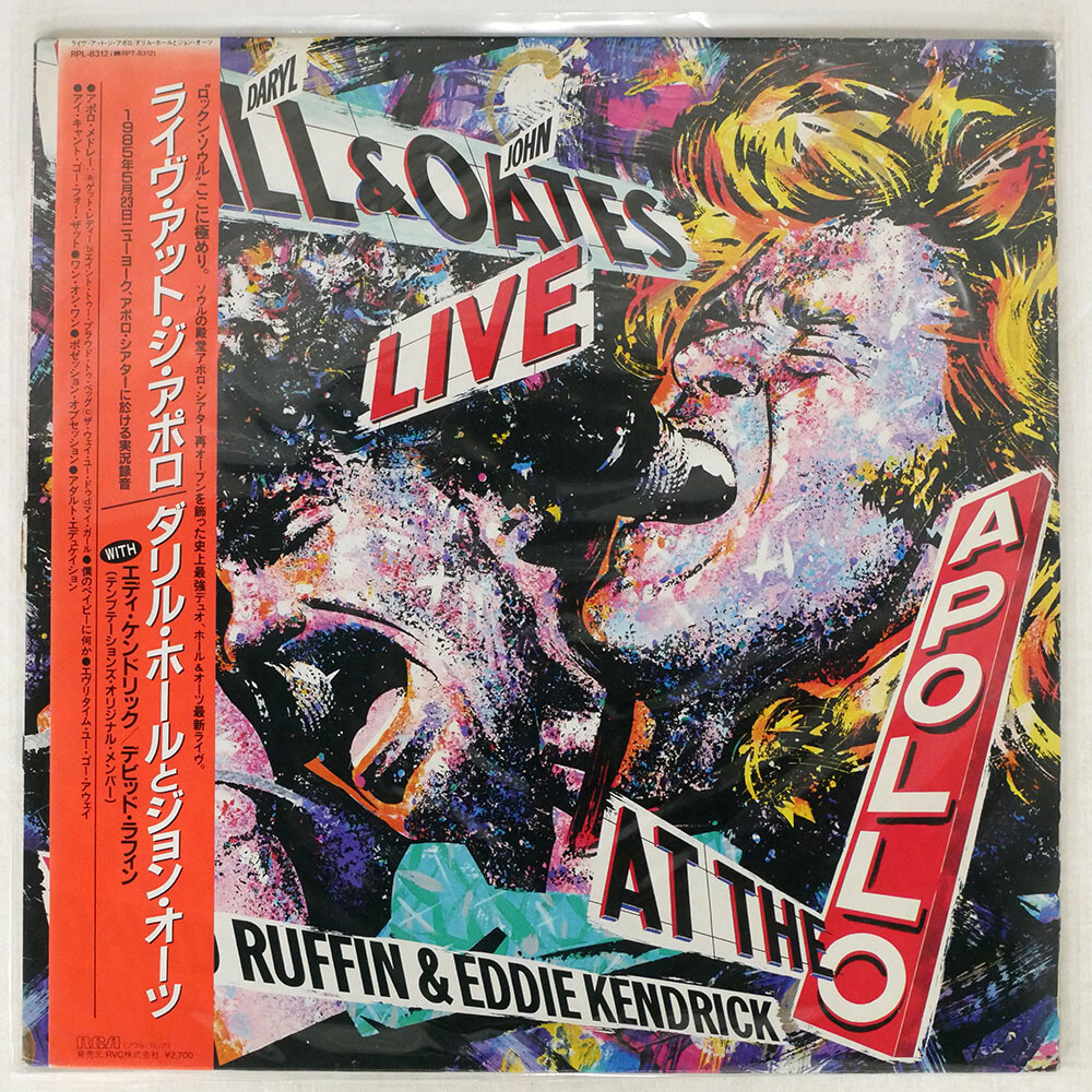 DARYL HALL & JOHN OATES LIVE AT THE APOLLO RCA RPL8312 JAPAN OBI