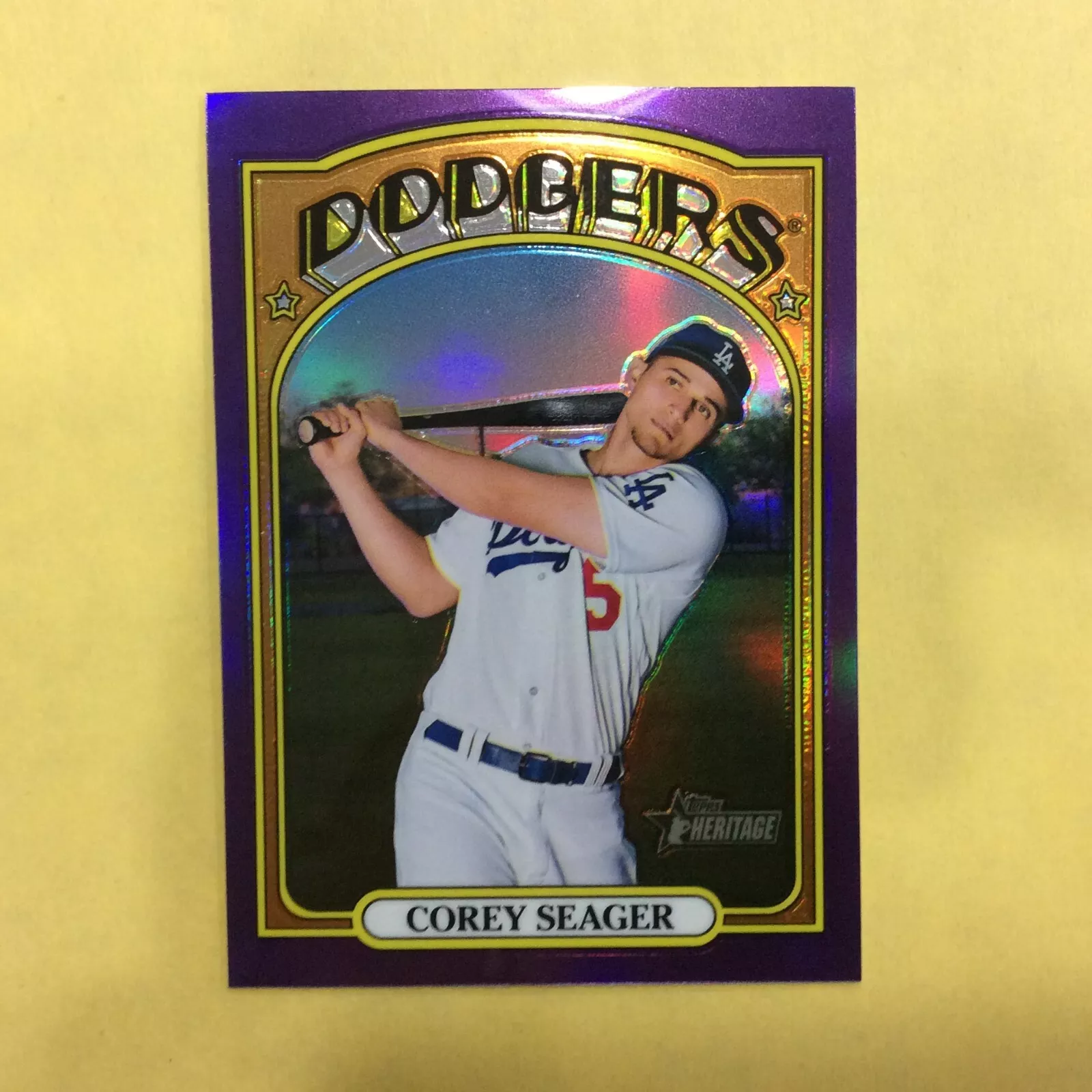 Corey Seager trading card