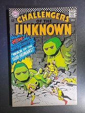 1967 Challengers of the Unknown #54 - War of the Sub-Humans - DC - FINE