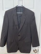 VINTAGE ST MICHAEL M S BLACK PURE WOOL SUIT BLAZER JACKET CHEST 40 LONG