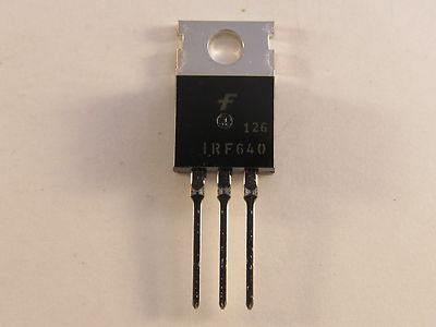 10 Stück IRF640 Fairchild - HEXFET Power MOSFET 200V 18A TO220 - AE26/4440