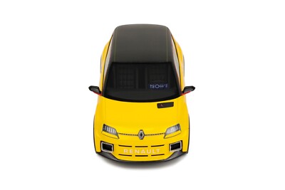 Modèle Réduit Renault 5 E-tech Prototype 2021 - Échelle 1:18 - Jaune - Marque OttOmobile - Neuf