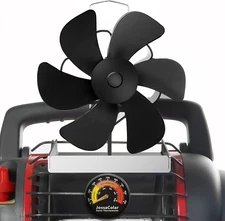 Wood Stove Fan for Buddy Heater, Heat Powered Fireplace Fan Thermoelectric Therm