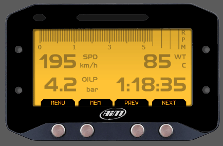 AiM Racing GS-Dash Display for EVO4S and EVO5 Data Loggers - Bild 5 von 5