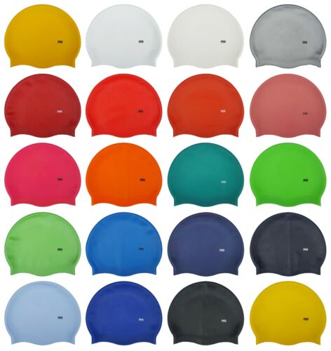 CHEX 100% Silicone Plain Childrens Kids First Grade A Strong Swimming Hat Cap 