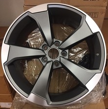 20" VW TOUAREG 2018 TO 2026 GUNMETAL/POL RS3-ROTOR DESIGN 9J ALLOY WHEELS X4