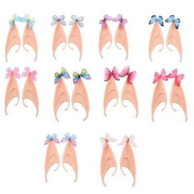 Fairy Ears Butterfly Elf Ears Angel Elf Ears Pointy Ear Tips for Halloween Party