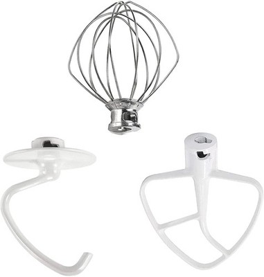 3-Piece Stand Mixer Attachment Set for KitchenAid - Stainless Steel by