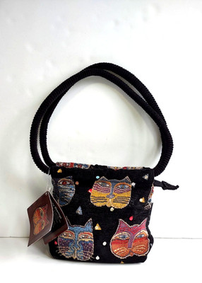 NEW Laurel Burch Fantastic Feline Tapestry Shoulder Bag Boho Whimsy Artsy Cats