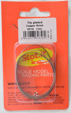 Slot it 1m / 39" Tin Plated Copper Braid - For 1/32 Slot Cars SP18